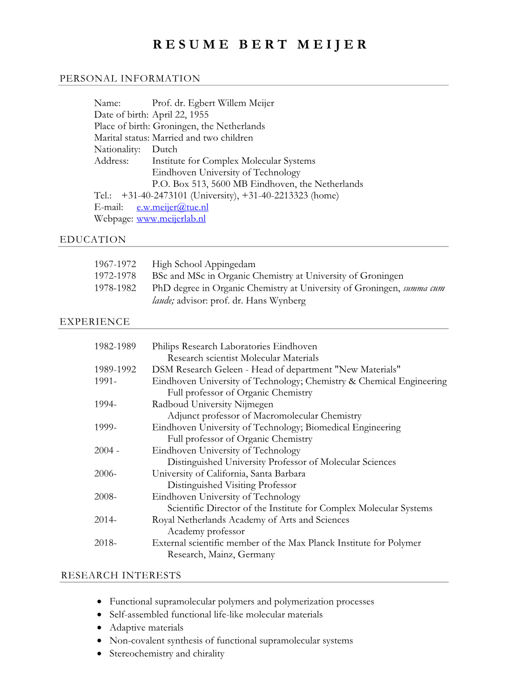 Elegant Resume