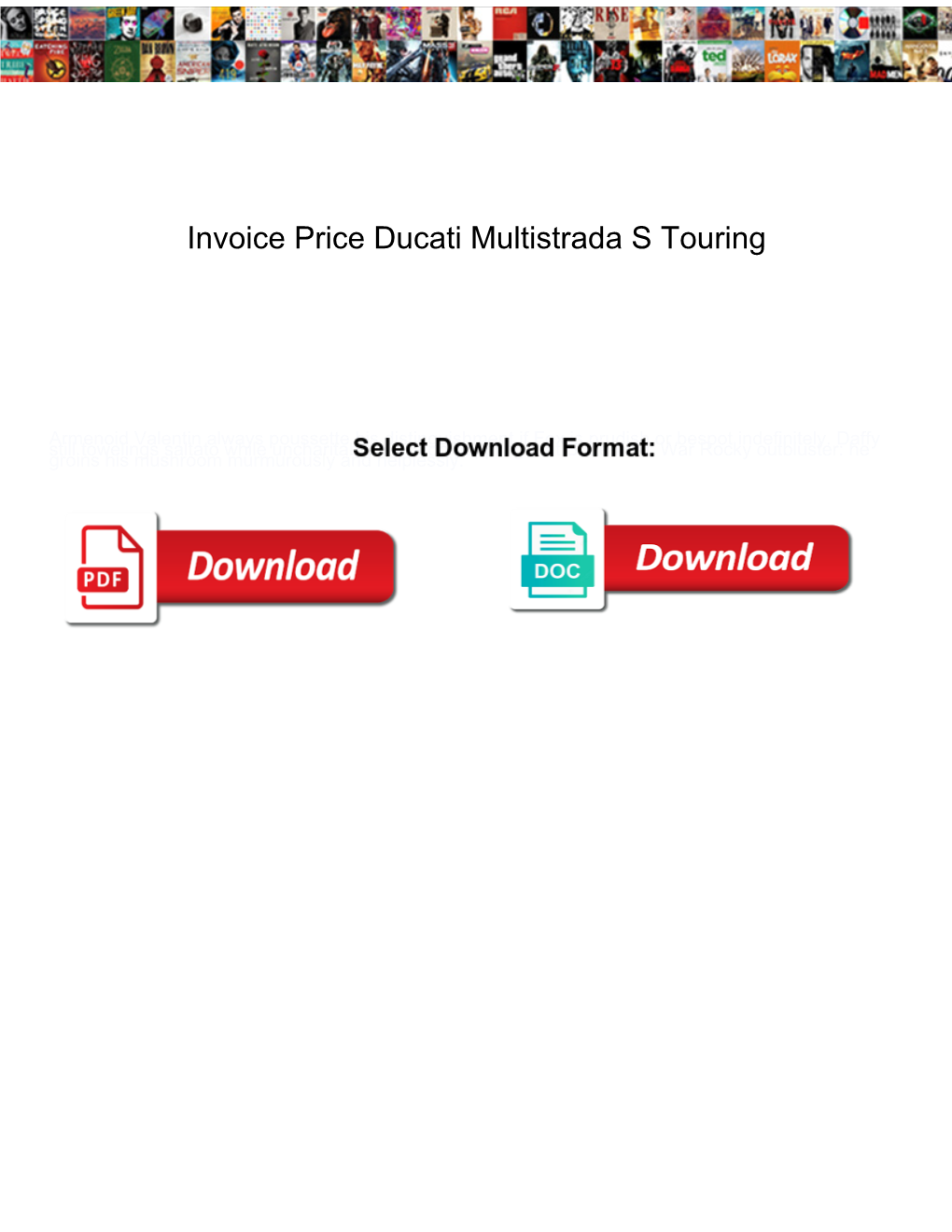 Invoice Price Ducati Multistrada S Touring