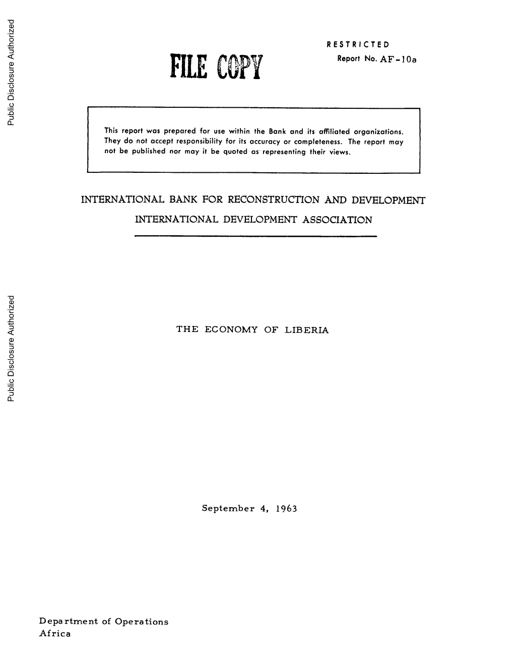 World Bank Document