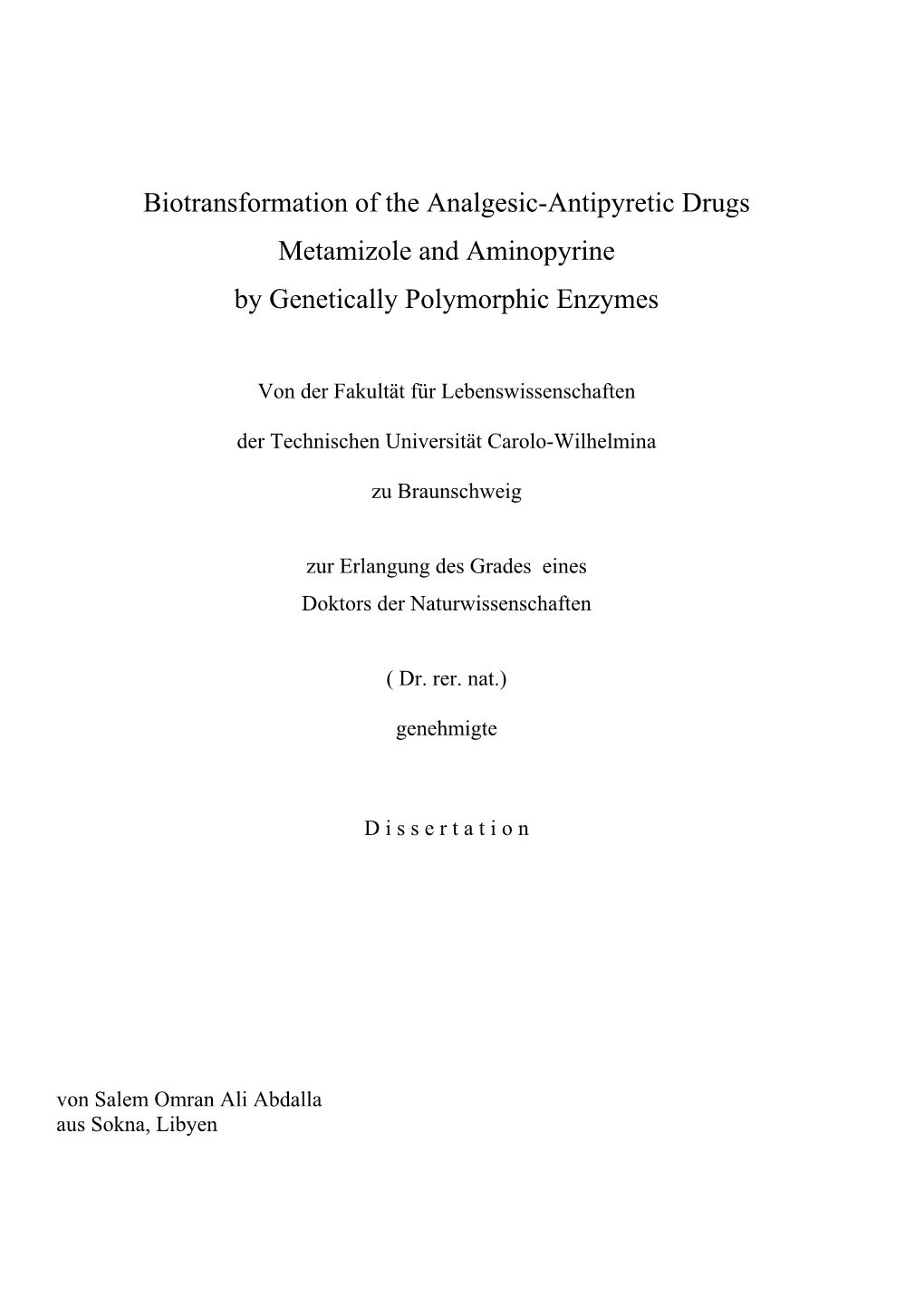 Impact of Pharmacogenetic Polymorphisms