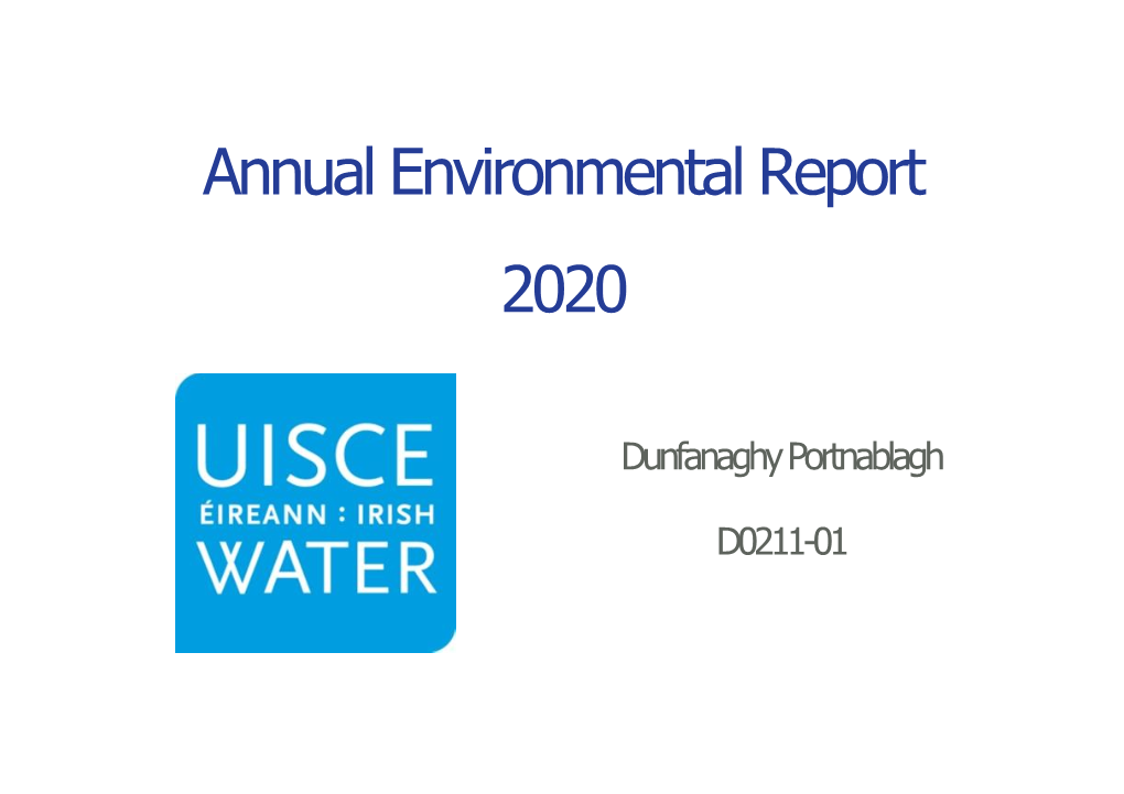 Annual Environmental Report 2020