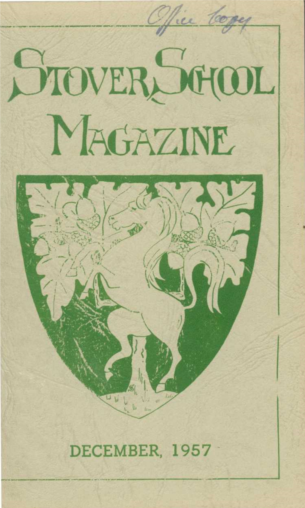 Stover School Magazine 1957