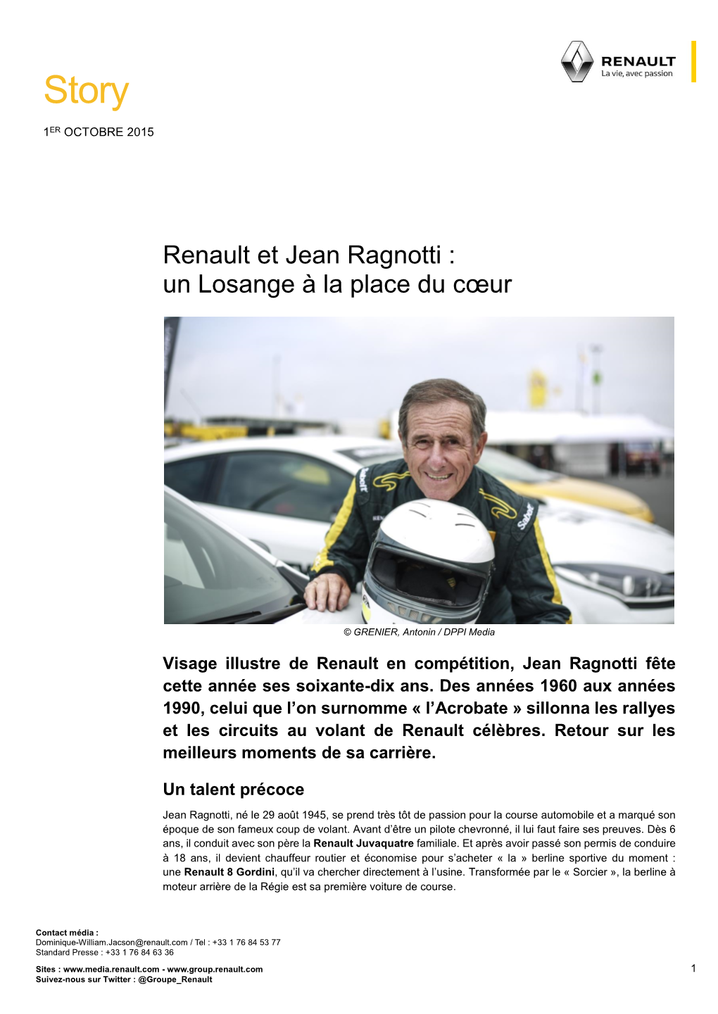 Renault Media Story 2015