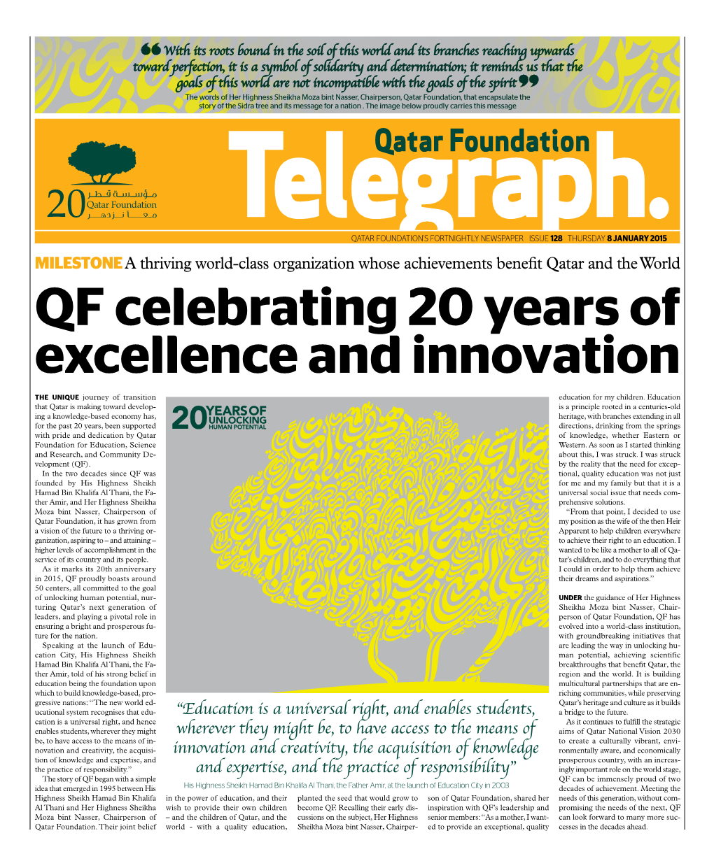 QF Celebrating 20 Years of Excellence and Innovation
