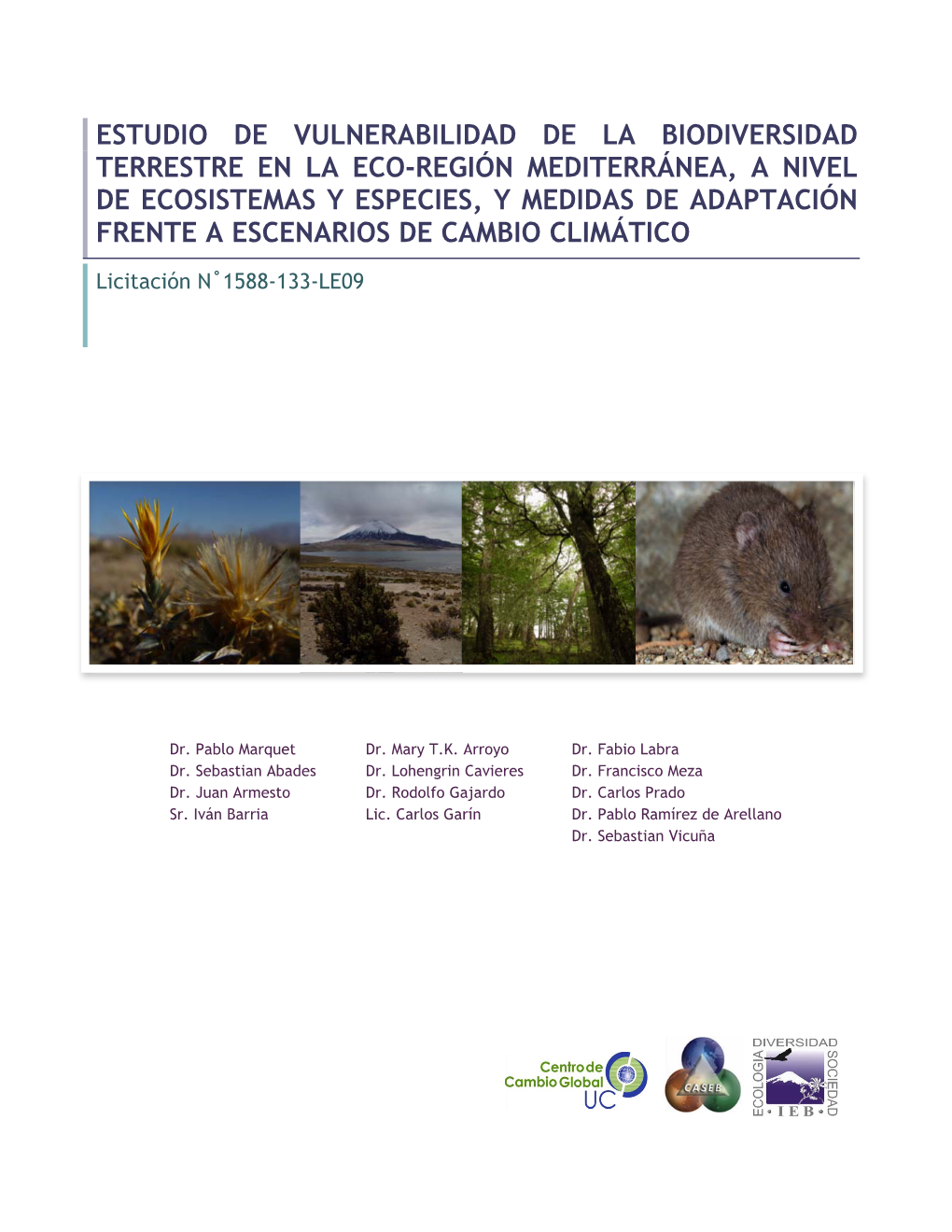 Estudio De Vulnerabilidad De La Biodiversidad Terrestre