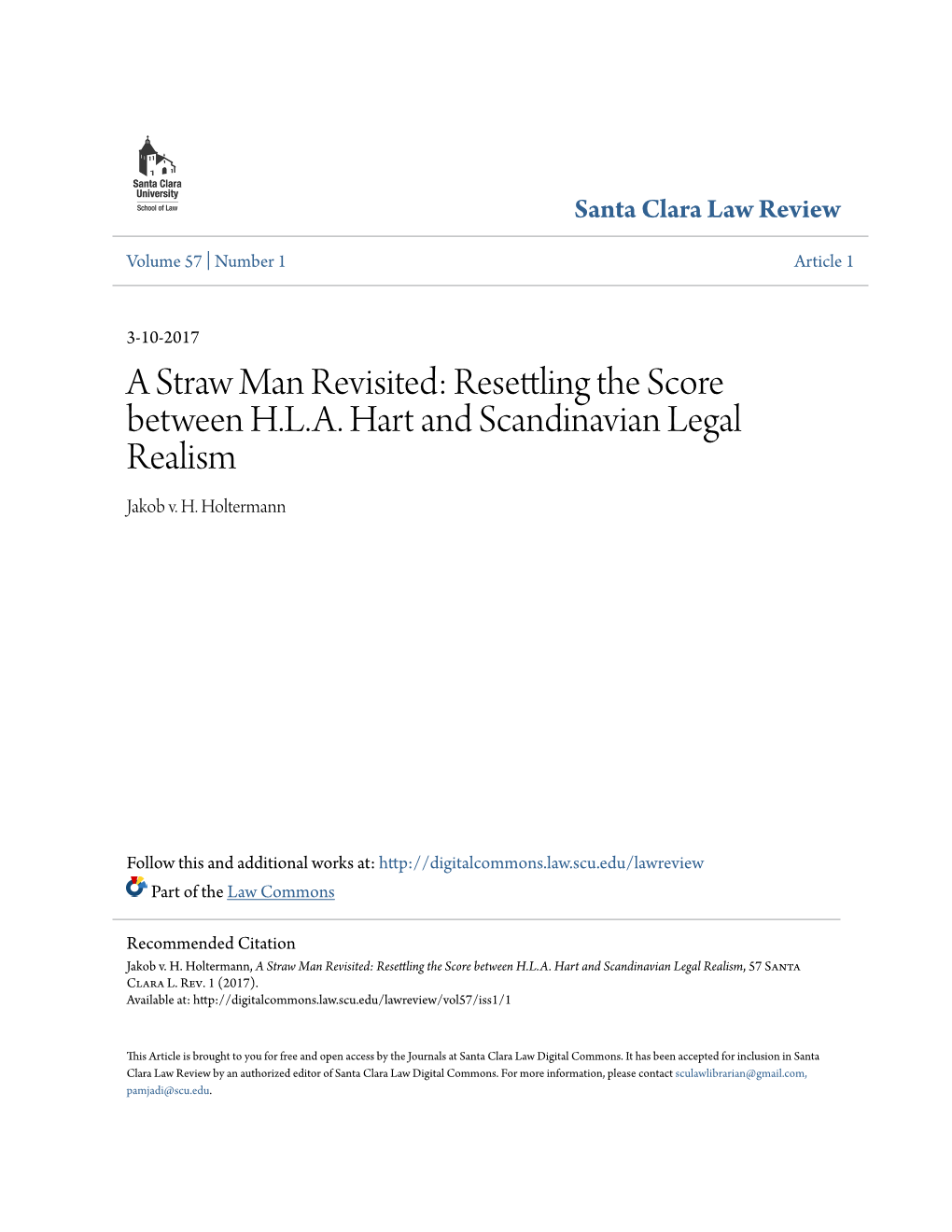 Resettling the Score Between HLA Hart and Scandinavian Legal Realism