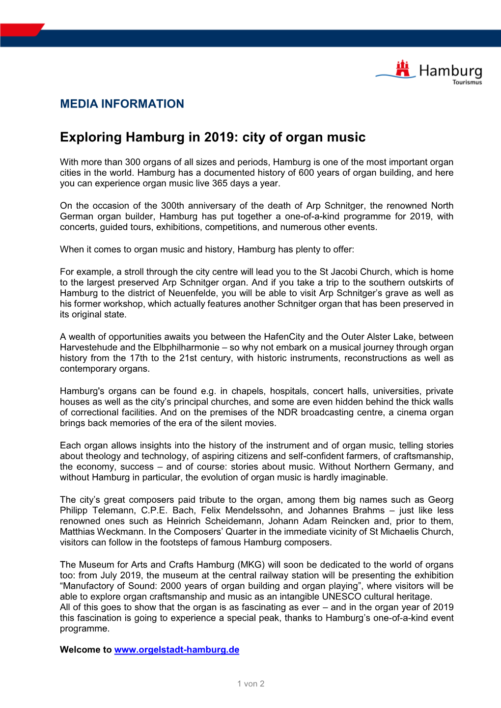 City of Organ Music