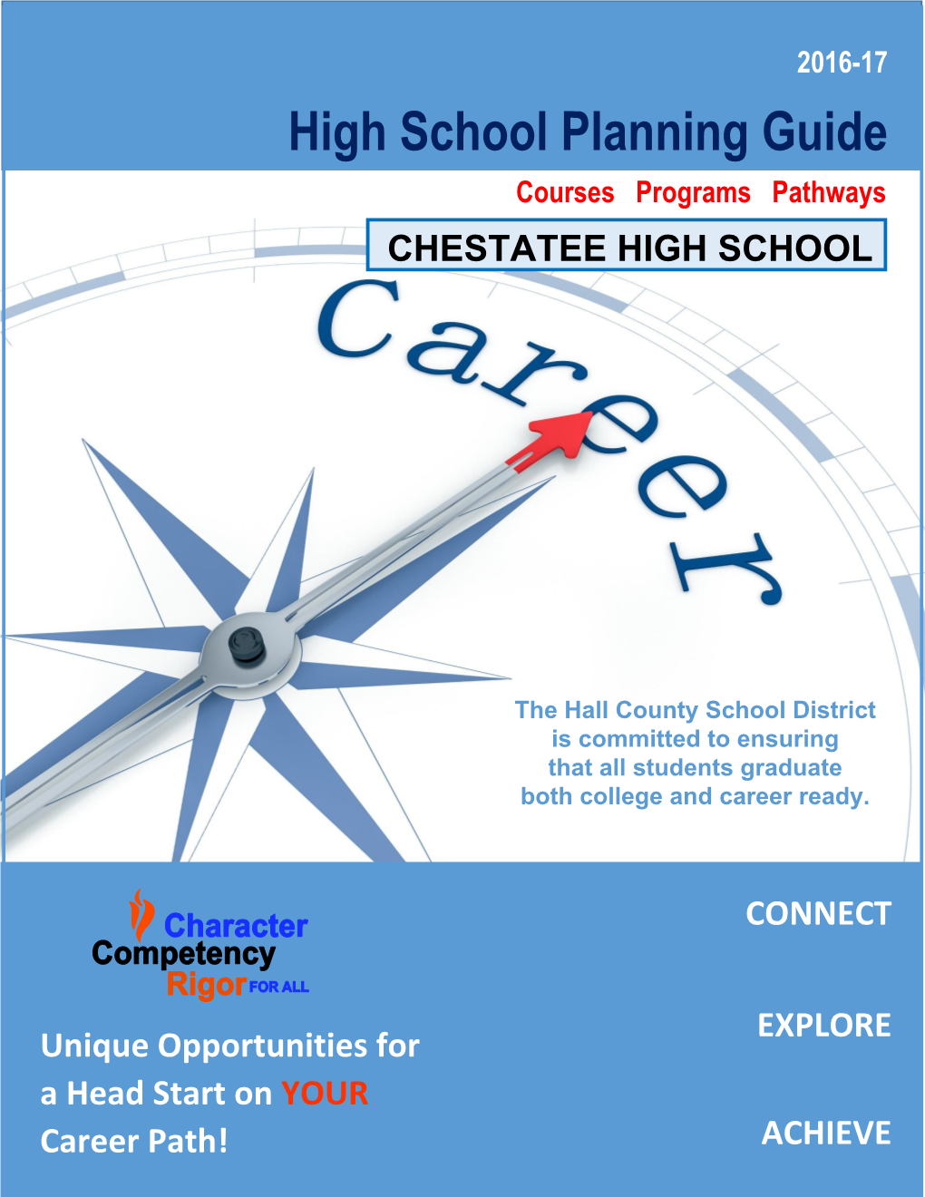 High School Planning Guide Courses Programs Pathways CHESTATEE HIGH SCHOOL