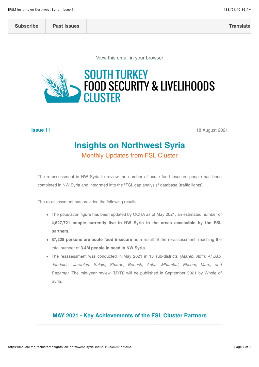 [FSL] Insights on Northwest Syria - Issue 11 188//21, 10:36 AM