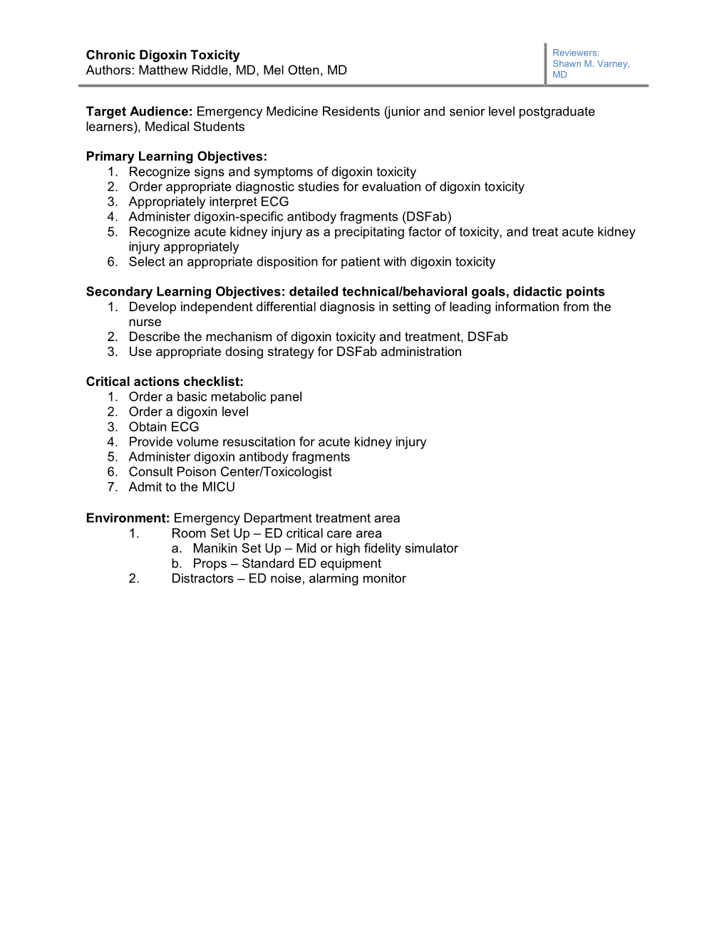 Digoxin Toxicity 1