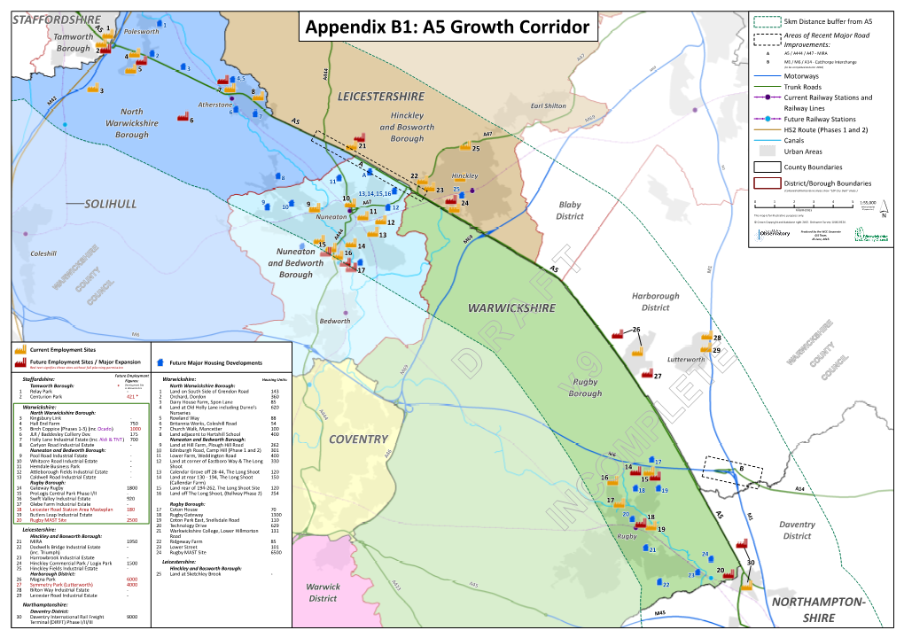 Appendix B1: A5 Growth Corridor