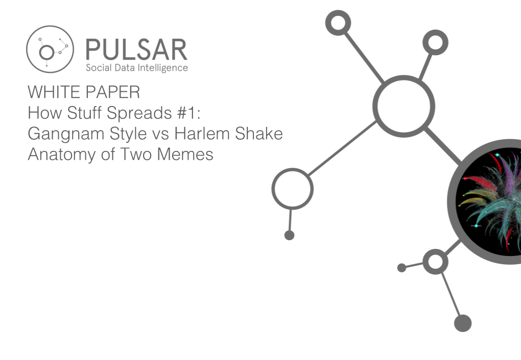 WHITE PAPER How Stuff Spreads #1: Gangnam Style Vs Harlem