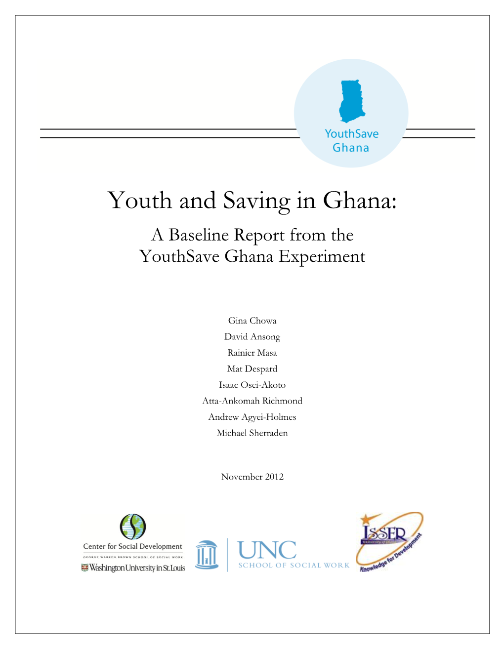 Youth and Saving in Ghana