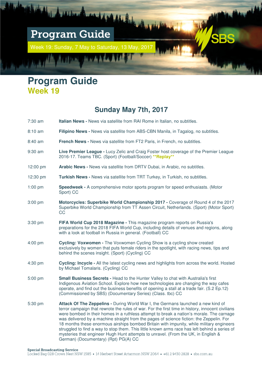 Program Guide Week 19