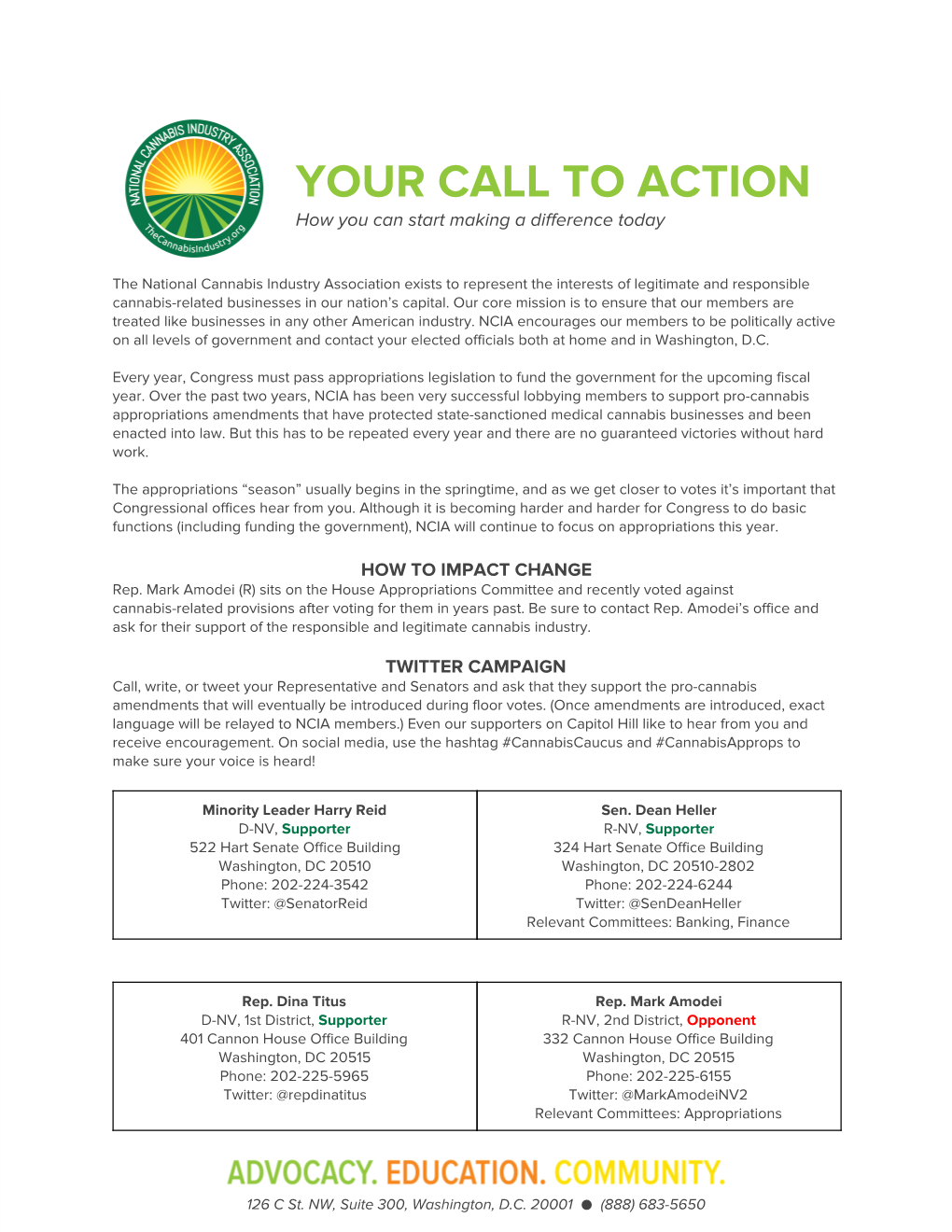 YOUR CALL to ACTION How You Can Start Making a Difference Today