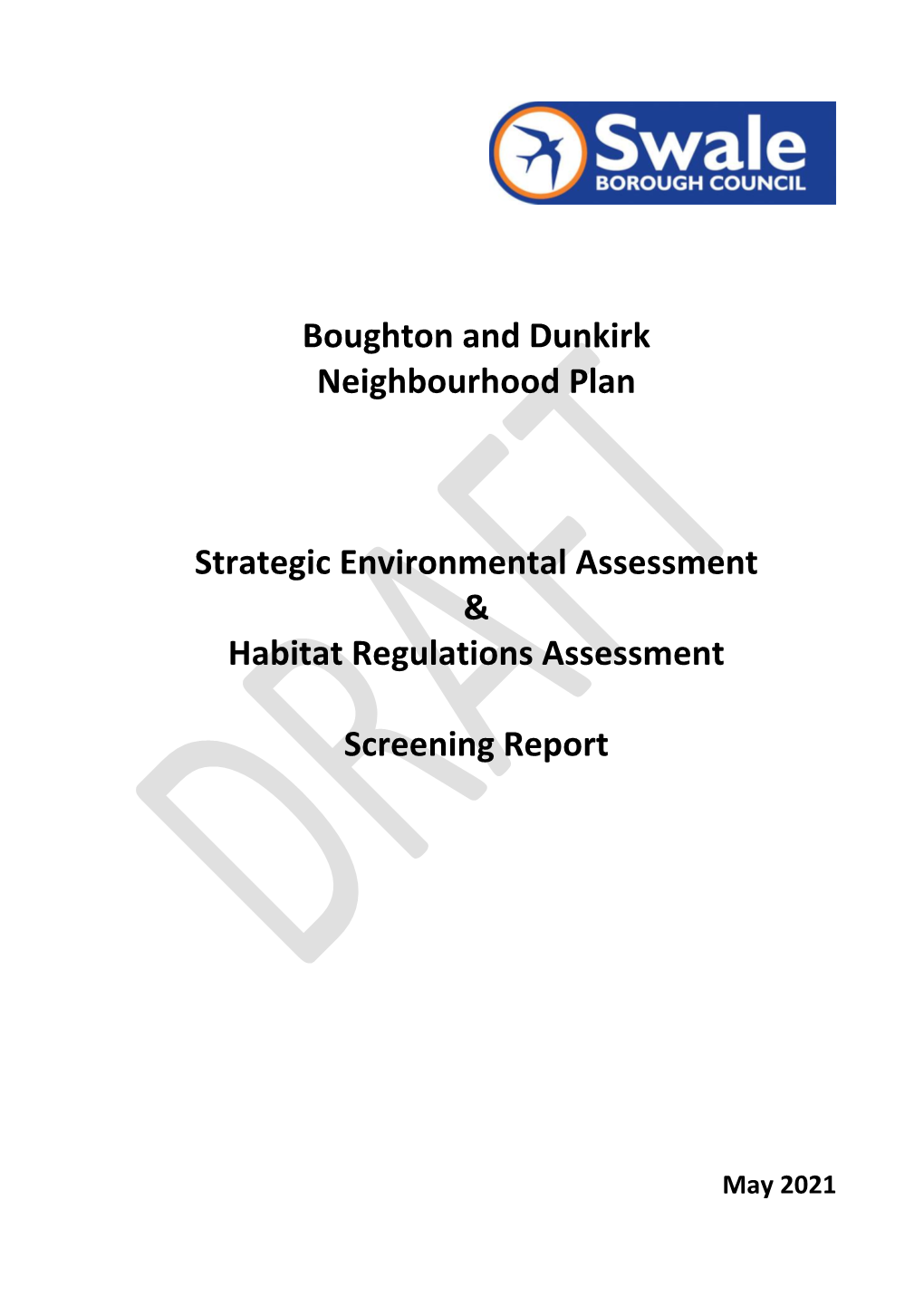 Boughton and Dunkirk Neighbourhood Plan Strategic