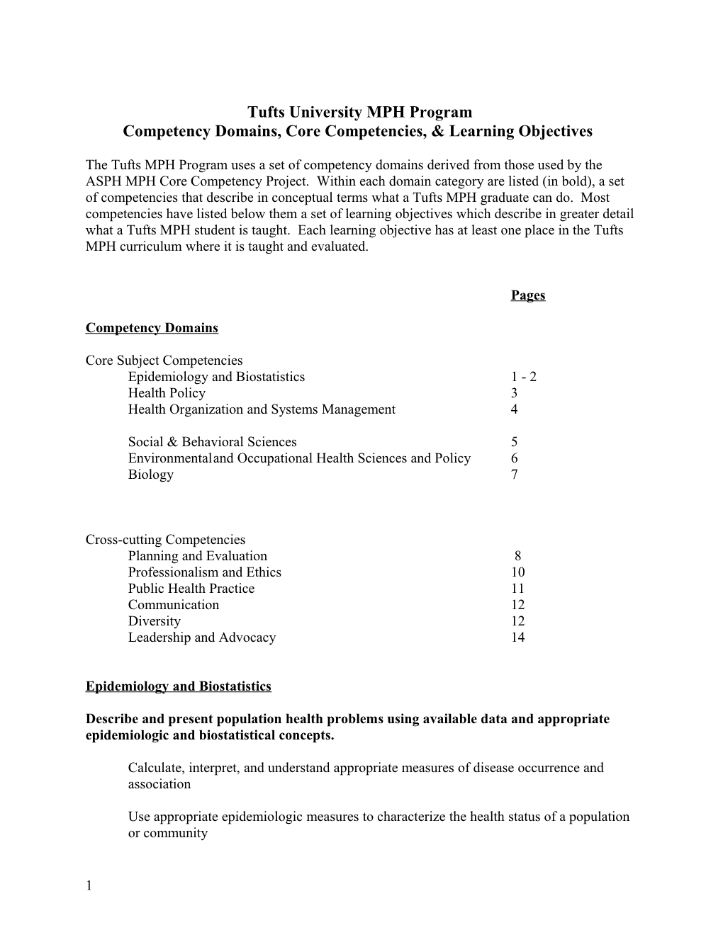 Epidemiology And Biostatistics