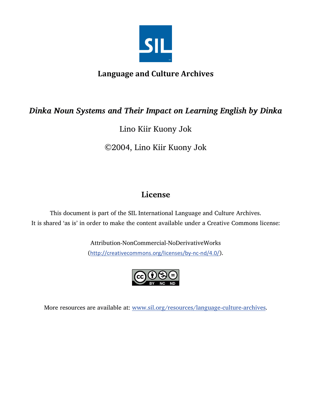 Language and Culture Archives Dinka Noun Systems and Their Impact On