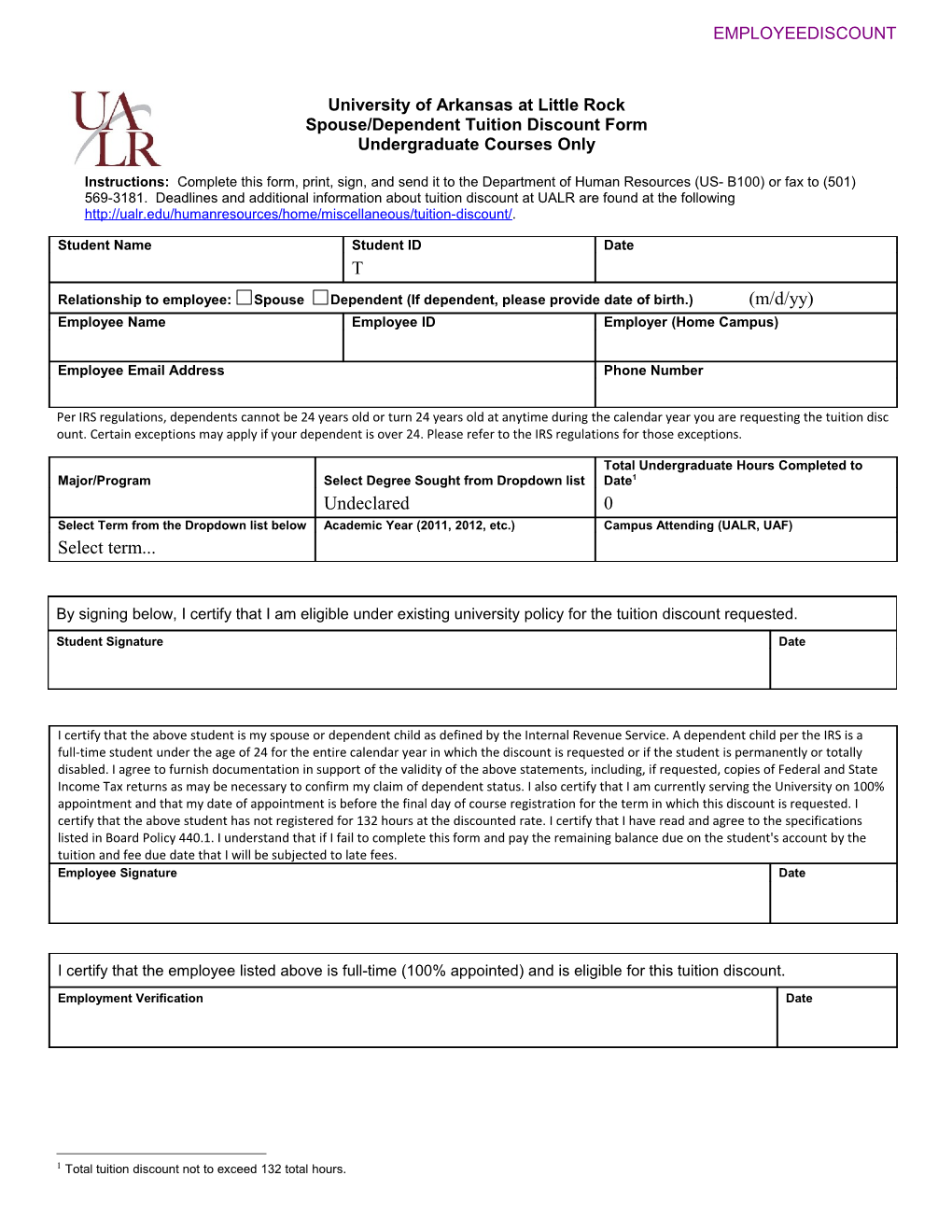 Employment Approval Form