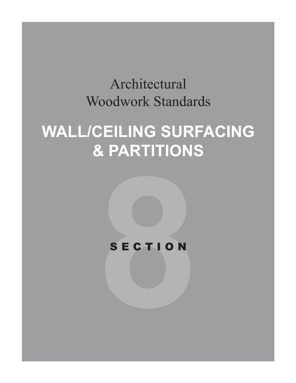 Architectural Woodwork Standards, 2Nd Edition