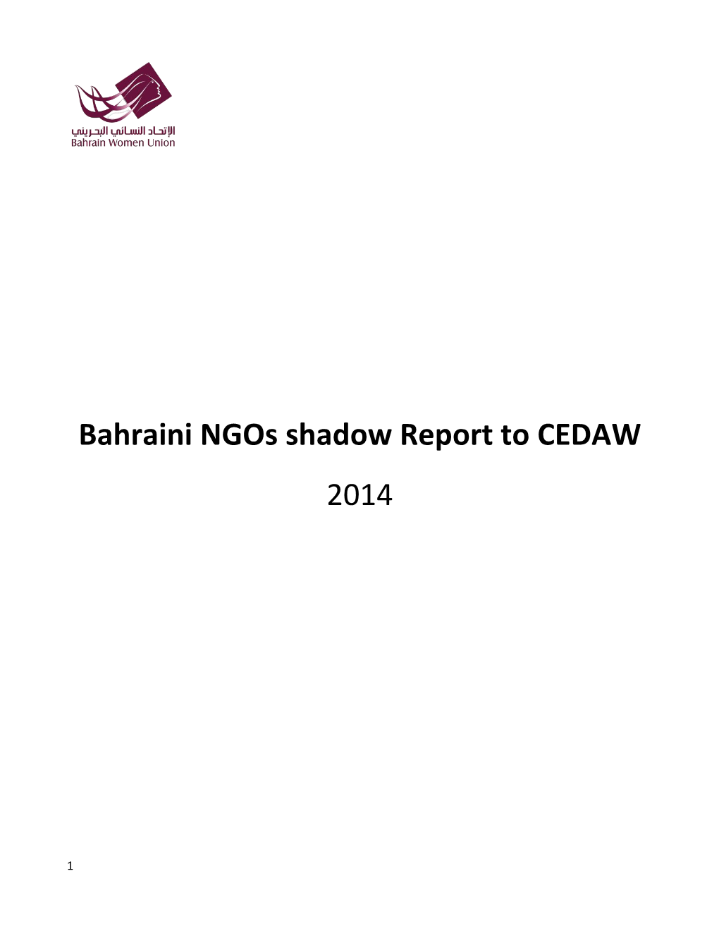 Bahranian Ngos Shadow Report to CEDAW