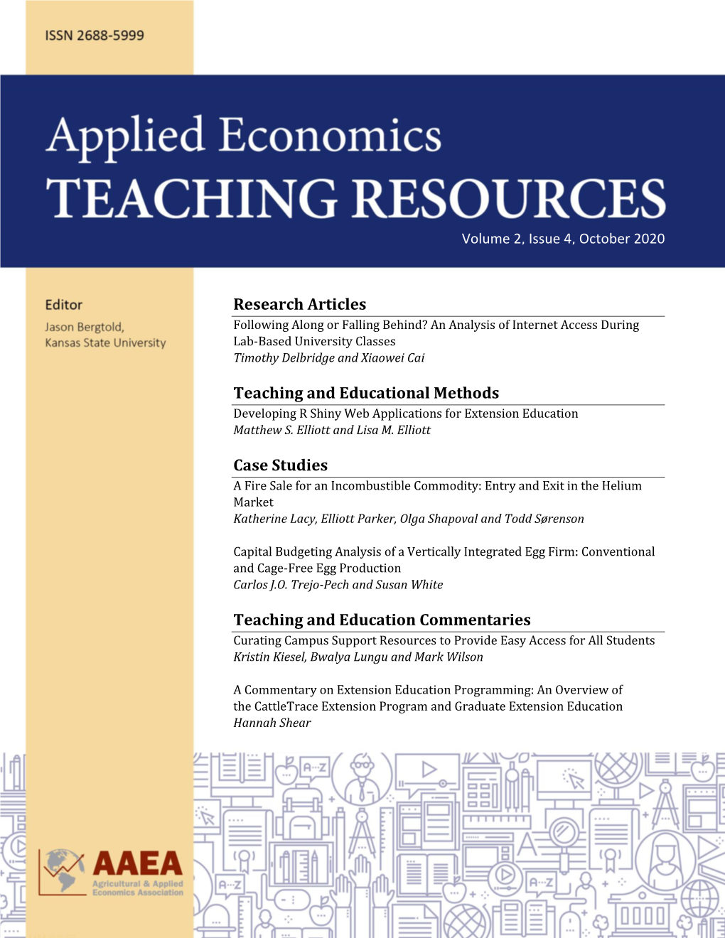 Research Articles Teaching and Educational Methods Case Studies
