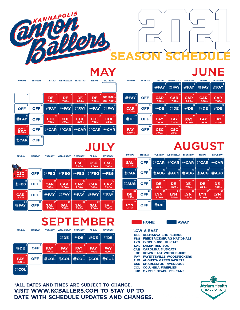 Season Schedule