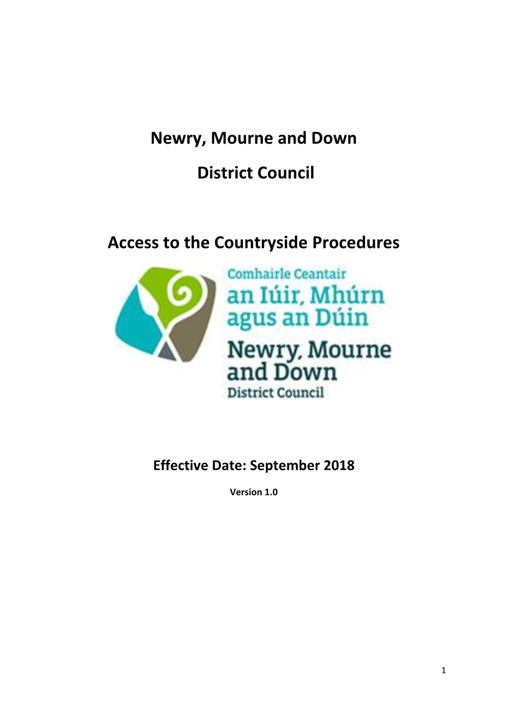 Newry, Mourne and Down District Council Access to the Countryside