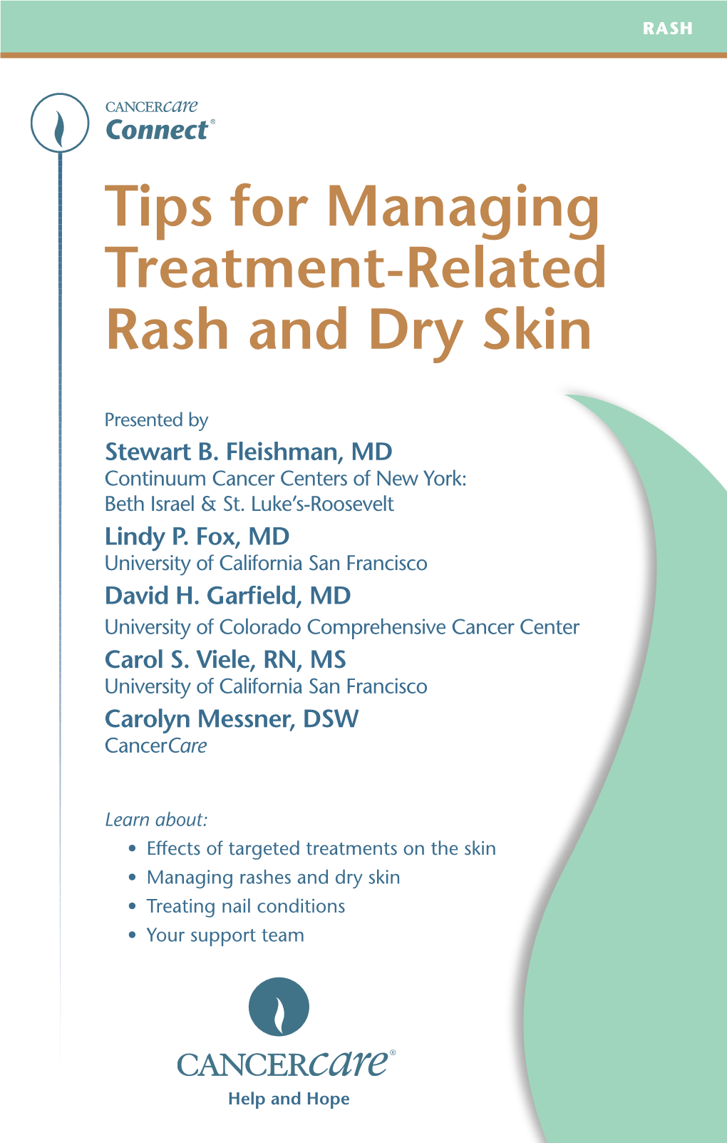 Tips for Managing Treatment-Related Rash and Dry Skin