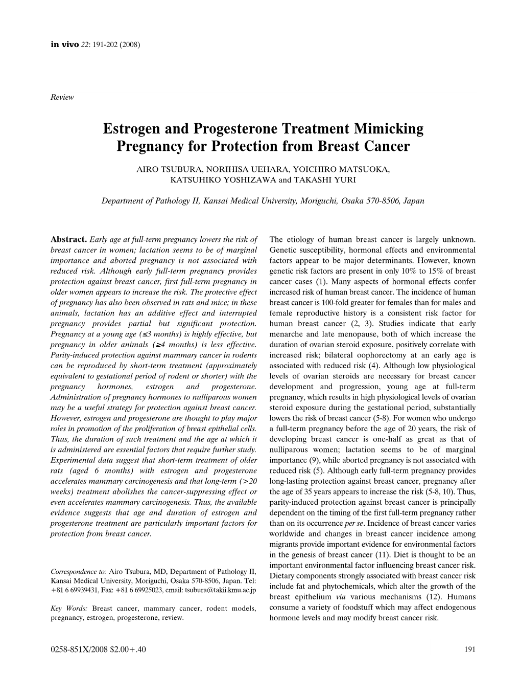 Estrogen and Progesterone Treatment Mimicking Pregnancy for Protection from Breast Cancer