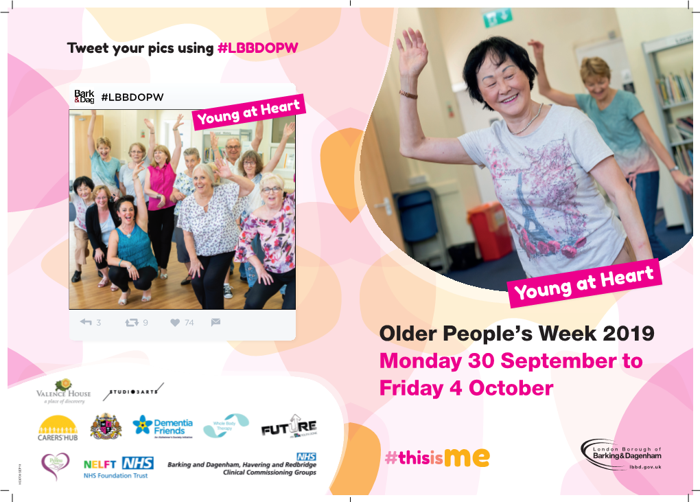 Older People's Week 2019 Monday 30 September to Friday 4 October