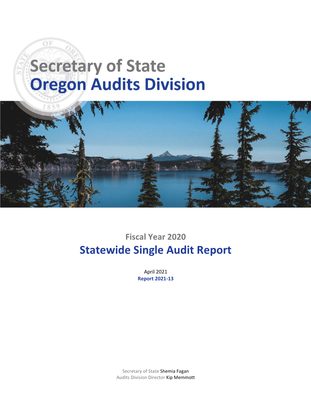 State of Oregon Statewide Single Audit for Fiscal Year 2020