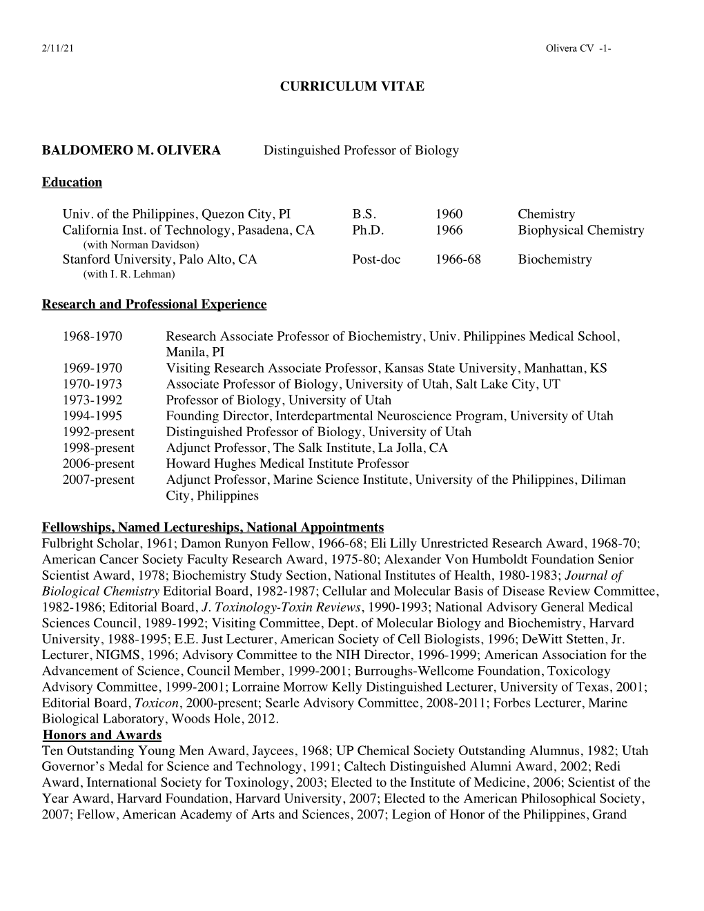 Olivera Long CV.Doc 082720