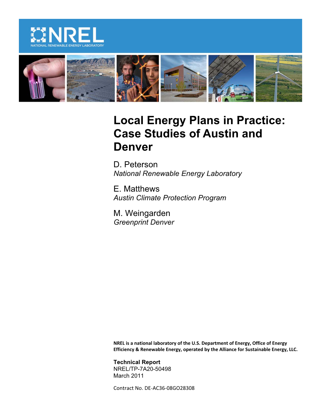 Local Energy Plans in Practice: Case Studies of Austin and Denver D