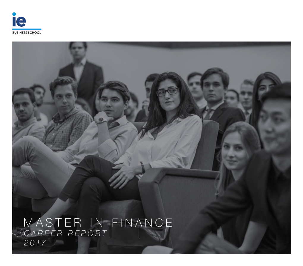 Master in Finance Career Report 2017 1