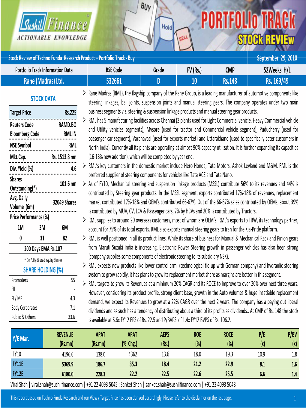 Rane (Madras) Ltd