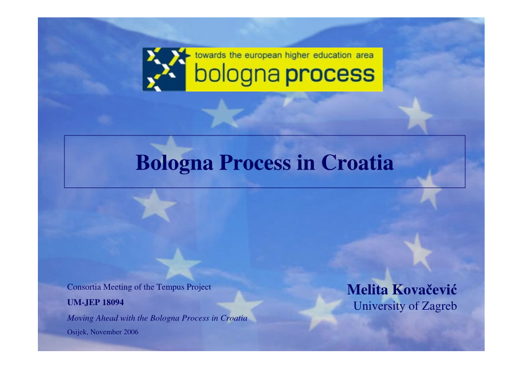 Bologna Process in Croatia