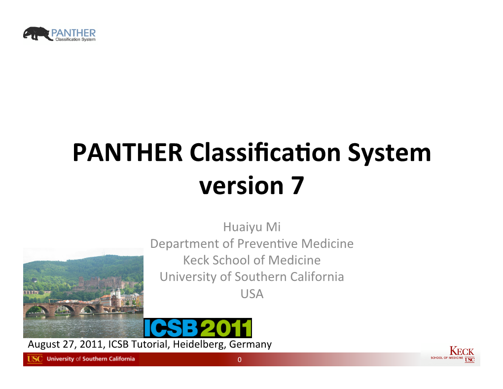 PANTHER Tutorial 2011.Pptx