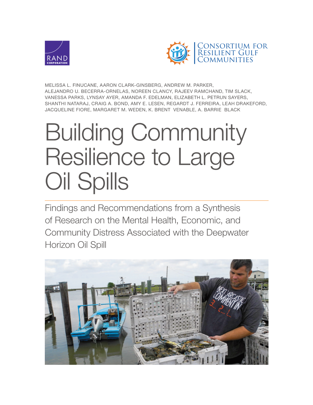 Building Community Resilience to Large Oil Spills