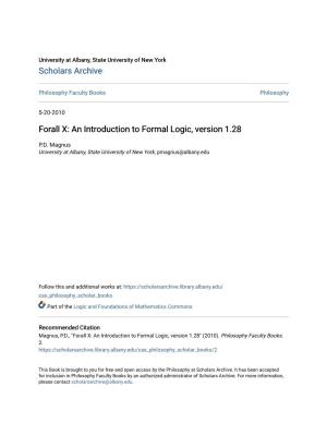 An Introduction to Formal Logic, Version 1.28