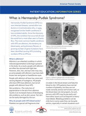 What Is Hermansky-Pudlak Syndrome?