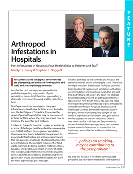 Arthropod Infestations in Hospitals
