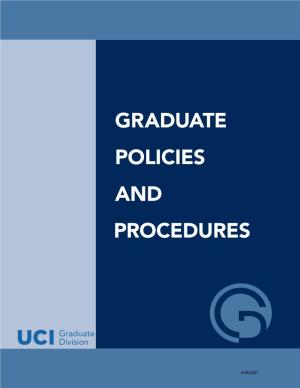 Graduate Policies Procedures