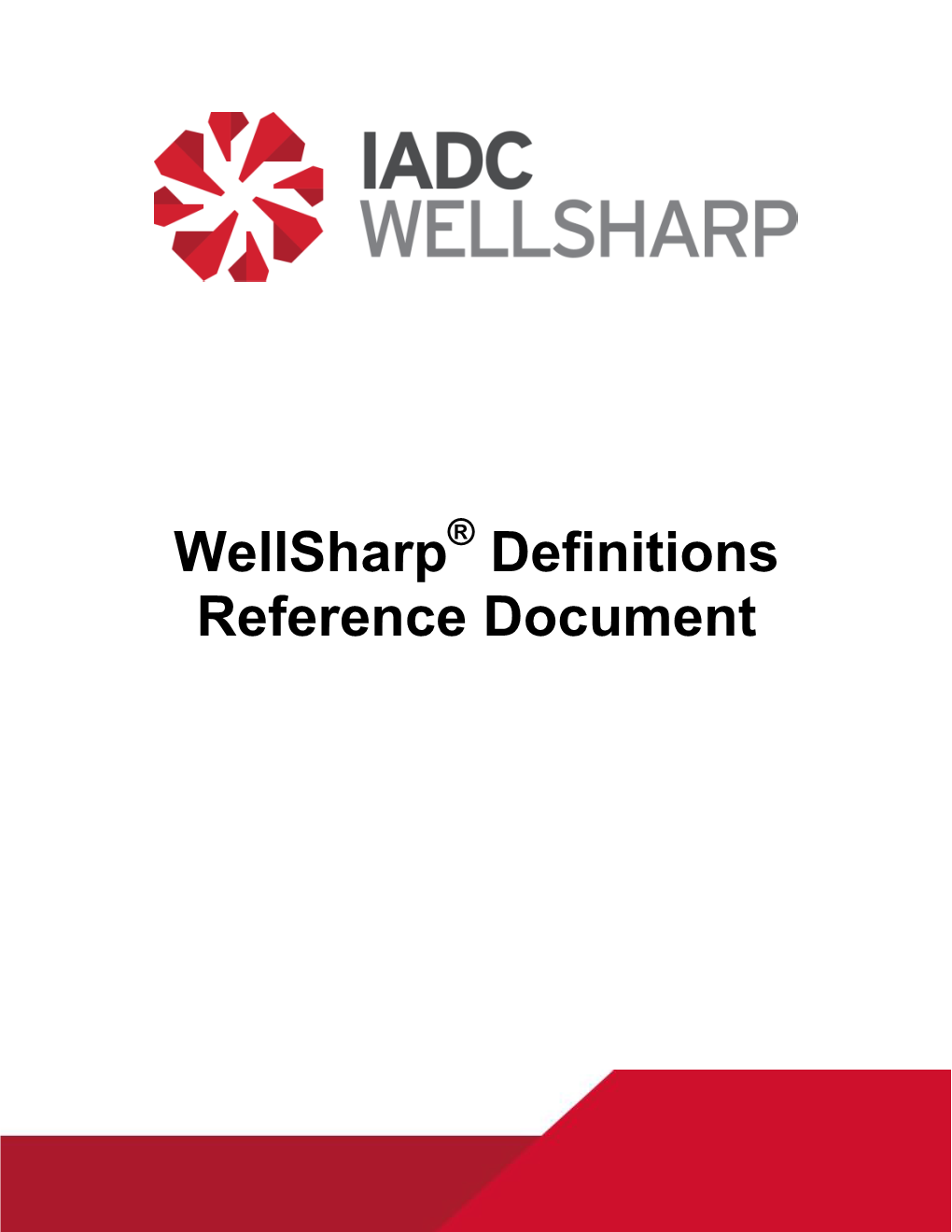 Wellsharp Definitions Reference Document