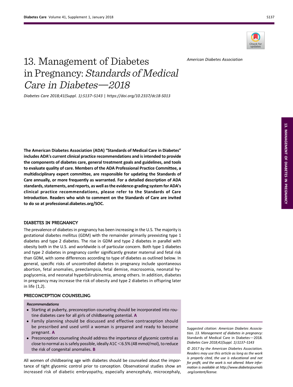 Standards of Medical Care in Diabetes—2018