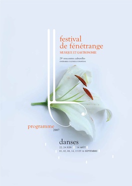 Festival De Fénétrange MUSIQUE ET GASTRONOMIE