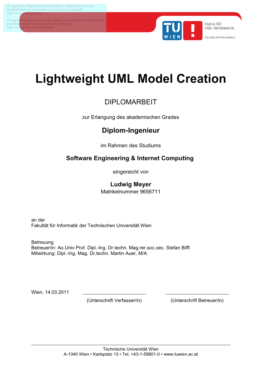 Lightweight UML Model Creation