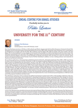 Invite Public Lecture by Professor Uriel Reich on 14 March 2015.Cdr