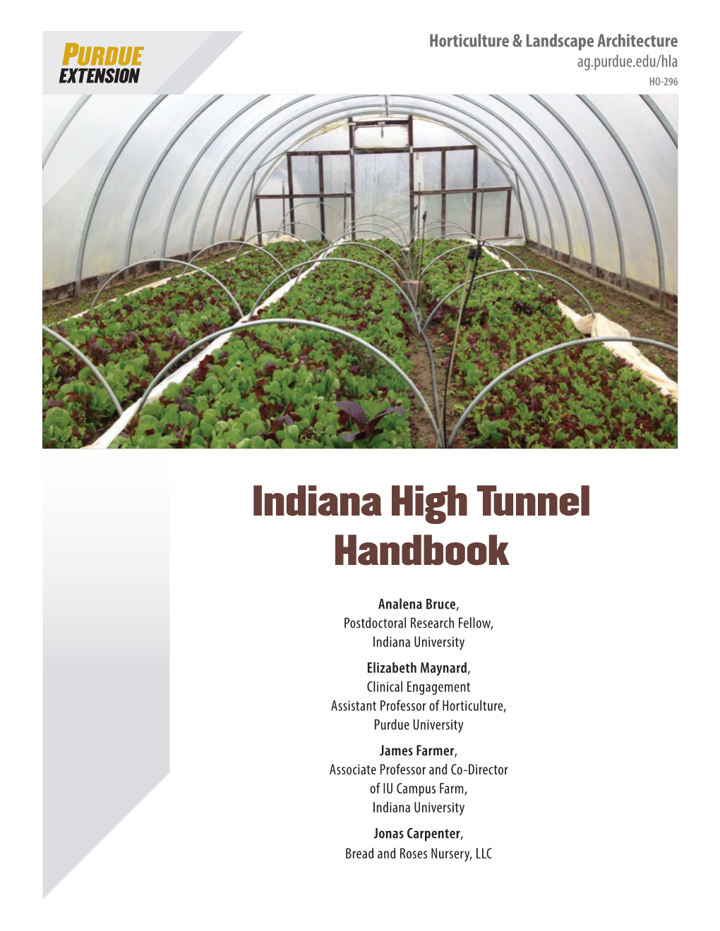 Indiana High Tunnel Handbook