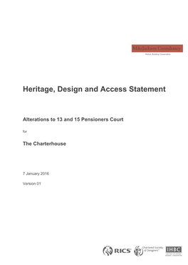 Heritage, Design and Access Statement